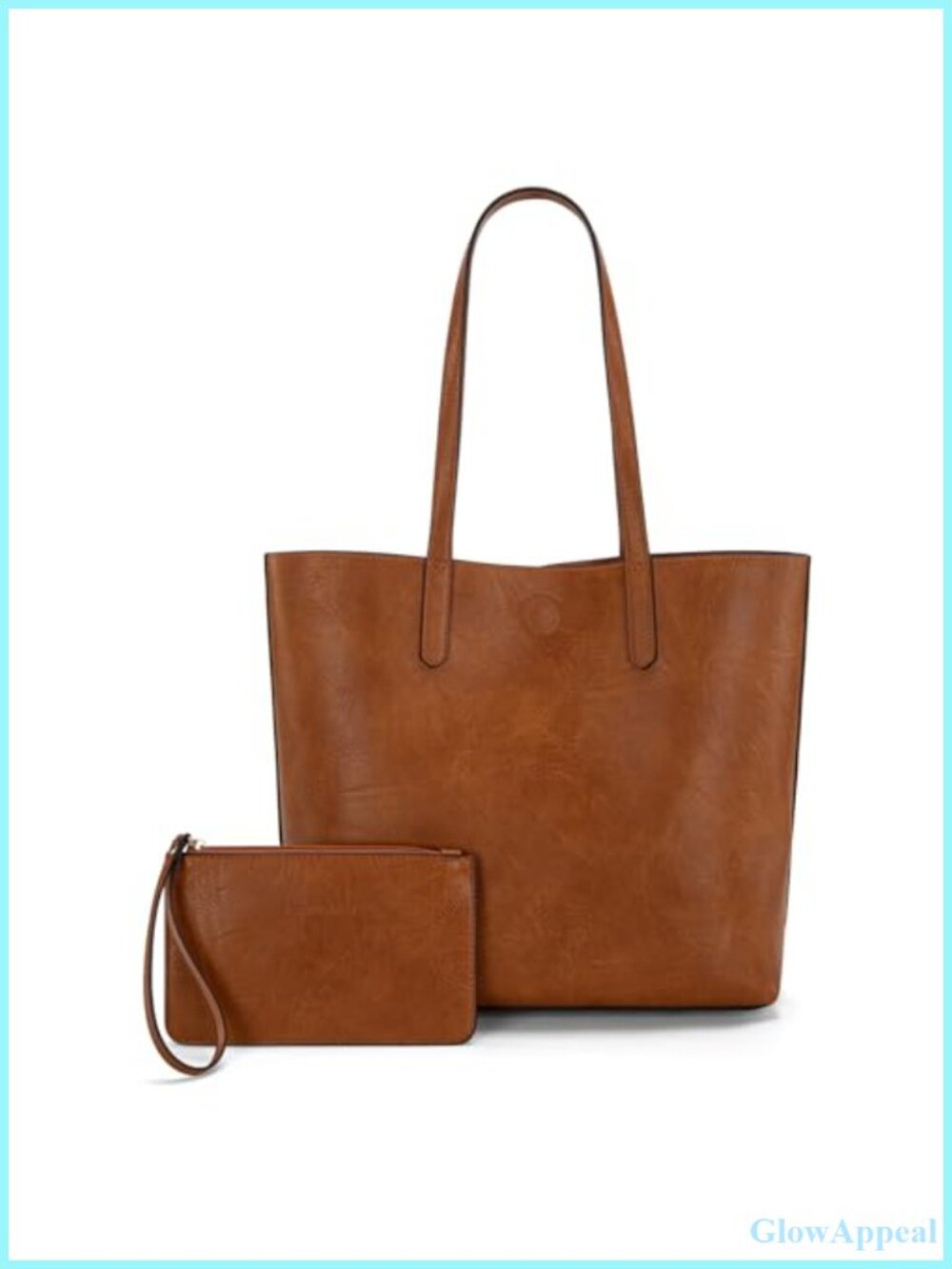 Soft Hobo Tote Bag with Extra Pouch Roomy Interior Shoulder Purse